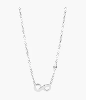 Infinite Love Sterling Silver Boxed Necklace