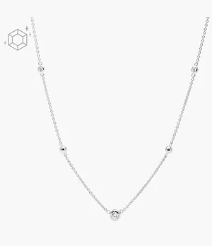 Glitz Sterling Silver Necklace