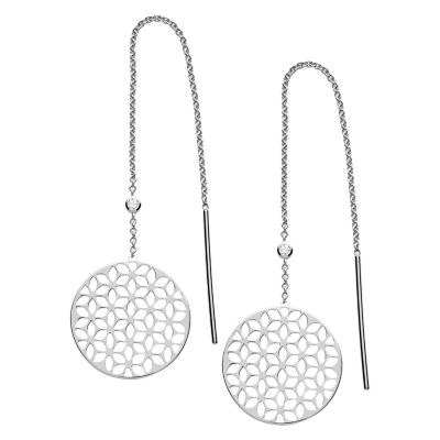 

Fossil Femmes Boucles d’oreilles pendantes florales Elliott en argent 925