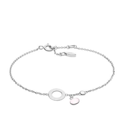 Rose quartz deals sterling silver bracelet