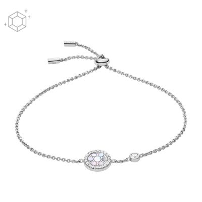 Bracciale a catenina Sterling in argento 925 e madreperla