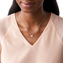 Mother-of-Pearl Sterling Silver Pendant Necklace
