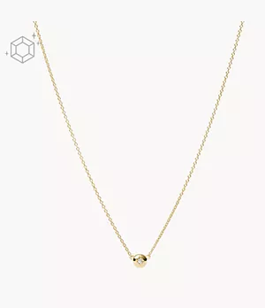 Elliott Point Of Light 18K Gold Plated Sterling Silver Clear Laboratory Grown Diamond Chain Necklace
