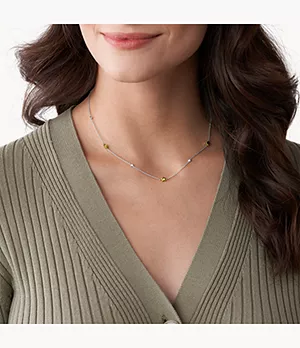 Elliott Diamonds By The Yard Stars Two-Tone Sterling Silver Station Necklace
