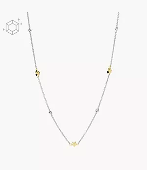 Elliott Diamonds By The Yard Stars Two-Tone Sterling Silver Station Necklace