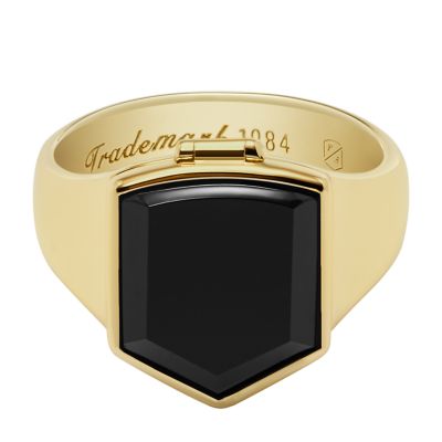 Sterling Crest Black Onyx Ring