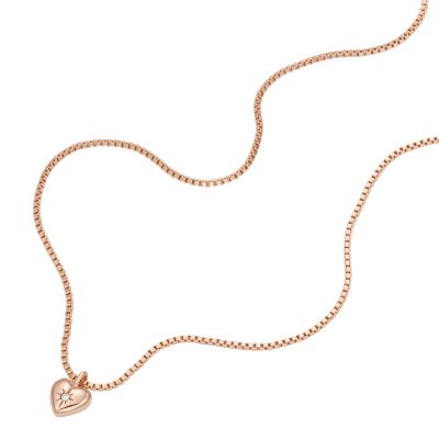 Rose gold on sale station necklace