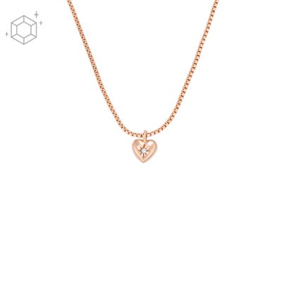 Rose gold station on sale necklace