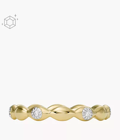 Gold-tone ring.