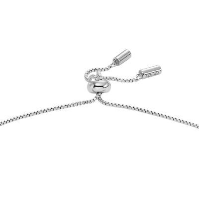 Circle - Sterling Chain - Bracelet Silver JFS00616040 Texture Fossil