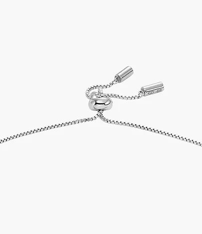 Sterling Silver Texture Circle Chain Bracelet - JFS00616040 - Fossil