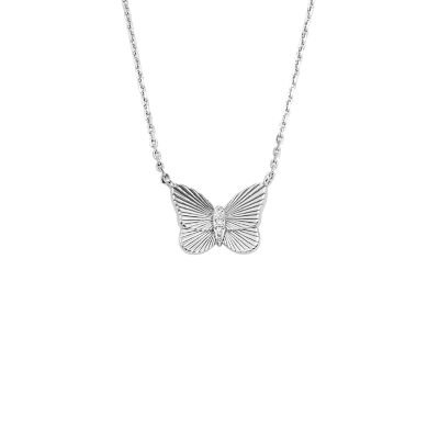 

Fossil Femmes Collier chaîne papillon en argent 925