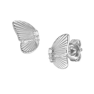 10mm Silver Butterfly Earring Backs 24pk by hildie & jo