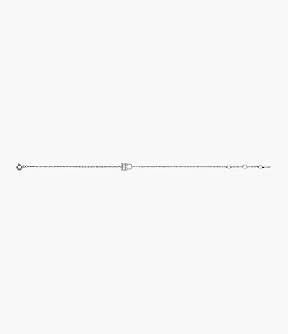 Sterling Silver Lock Chain Bracelet - JFS00625040 - Fossil