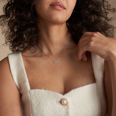 Collier pendentif Infinity en argent 925