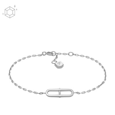 Sterling Heritage Sterling Silver Station Bracelet