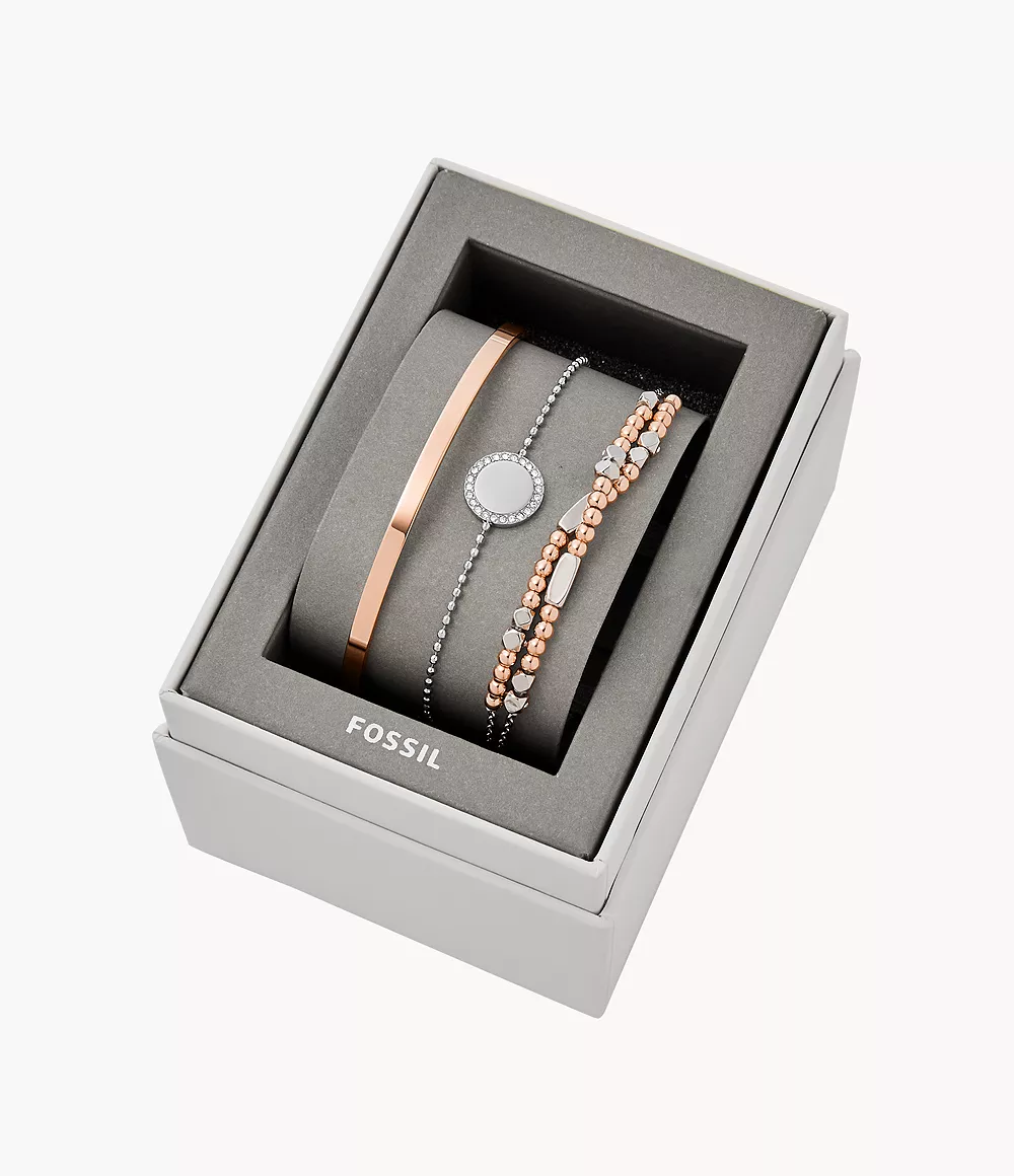 Image of Two-Tone Steel Bracelet Gift Set
