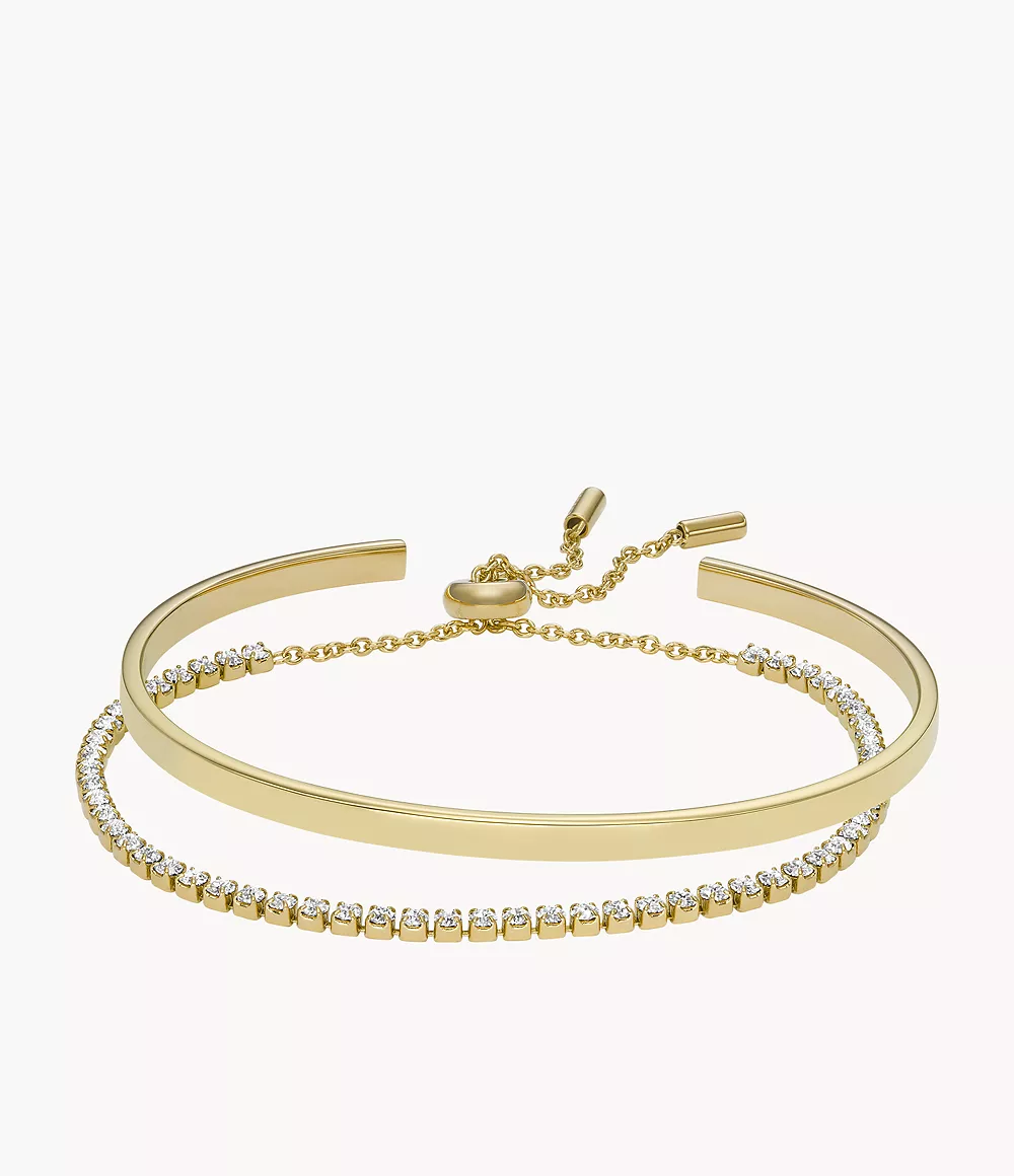 Fossil Women Gold-Tone Stainless Steel Bracelet Gift Set