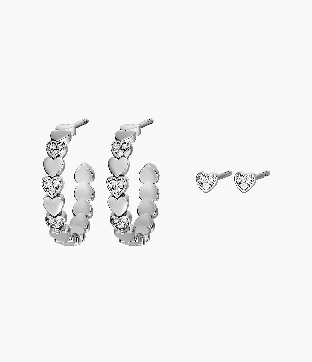 Image of Core Gifts Silver-Tone Brass Earrings Set