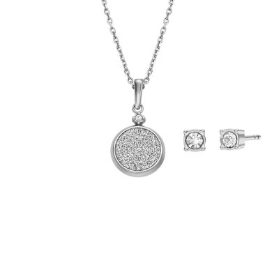 Necklace and earring on sale sets white gold