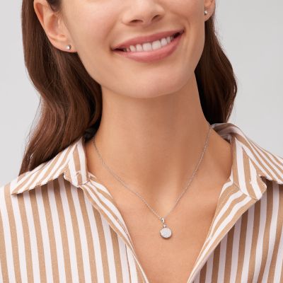 Core Gifts Stainless Steel Stud Earrings and Necklace Set