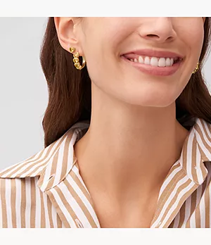 Seasonal Gifts Gold-Tone Brass Earrings Set