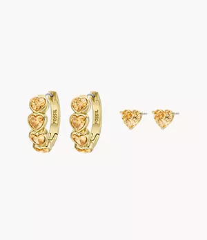Seasonal Gifts Gold-Tone Brass Earrings Set