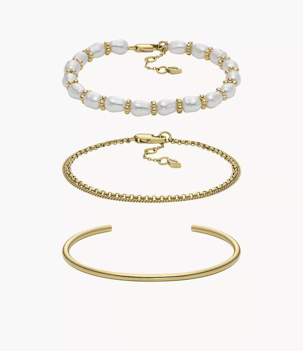 Core Gift Set Gold-Tone Brass Bracelet Set  JGFTSET1097
