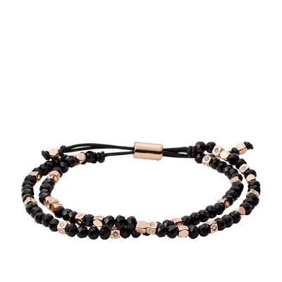 Black Beaded Bracelet - JOA00549797 - Fossil