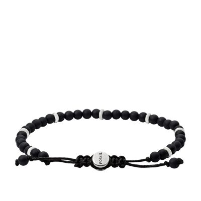 Black Beaded Bracelet - JOA00549797 - Fossil