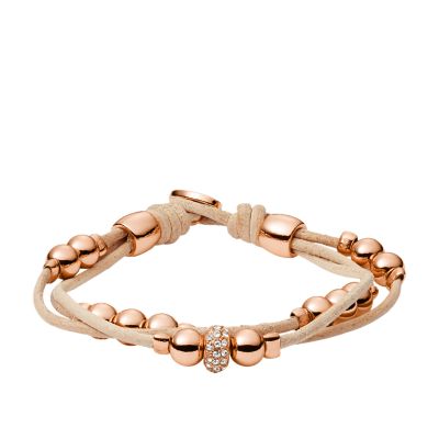 Fossil rose gold deals bracelet