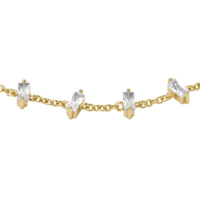 Hazel Gold-Tone Brass Chain Bracelet