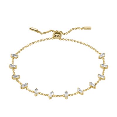 Hazel Gold-Tone Brass Chain Bracelet