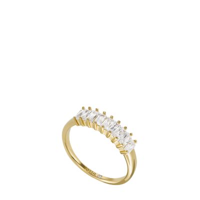 

Fossil Femmes Bague Hazel en laiton doré