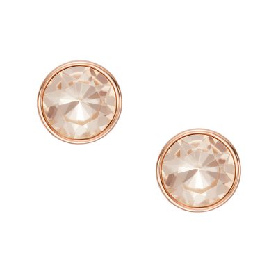 

Fossil Outlet Femmes Clous d’oreilles en verre nude
