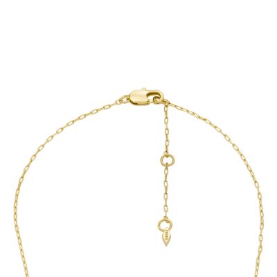 Hazel Gold-Tone Brass Chain Necklace - JOA00764710 - Fossil