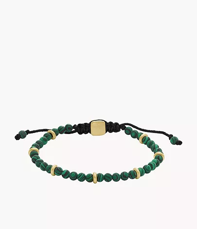Merritt Arm Stack Green Malachite Beaded Bracelet - JOA00805710 - Fossil