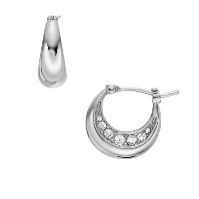 Ear Party Stainless Steel Hoop Earrings