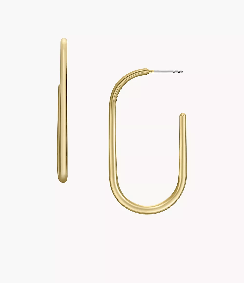 Ear Party Gold-Tone Brass Hoop Earrings  JOA00855710
