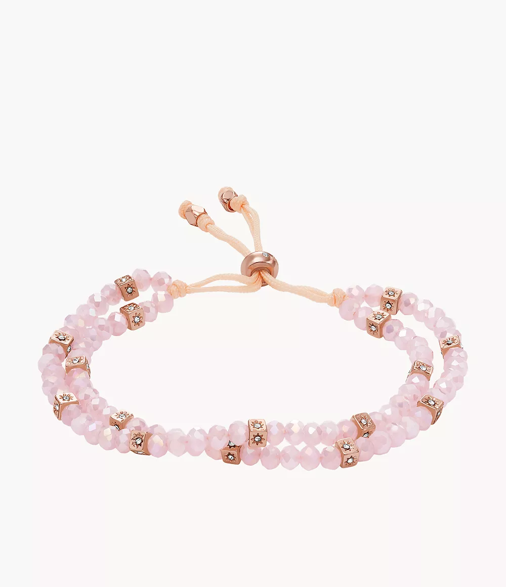 Arm Party Pink Crystals Beaded Bracelet  JOA00857791
