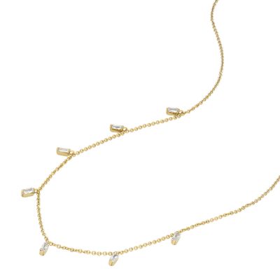 Hazel Glitz Collection Gold-Tone Brass Pendant Necklace