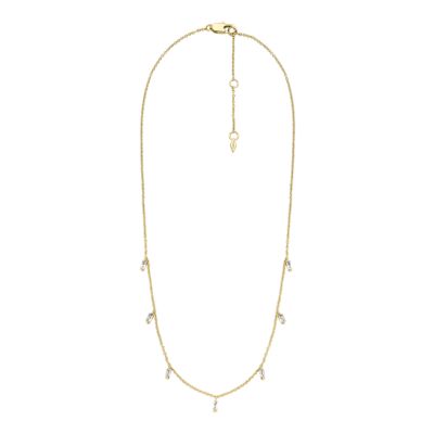 Hazel Glitz Collection Gold-Tone Brass Pendant Necklace 