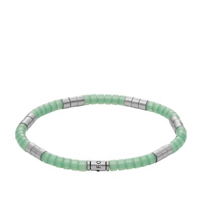 Seafoam Green Acrylic Beaded Bracelet