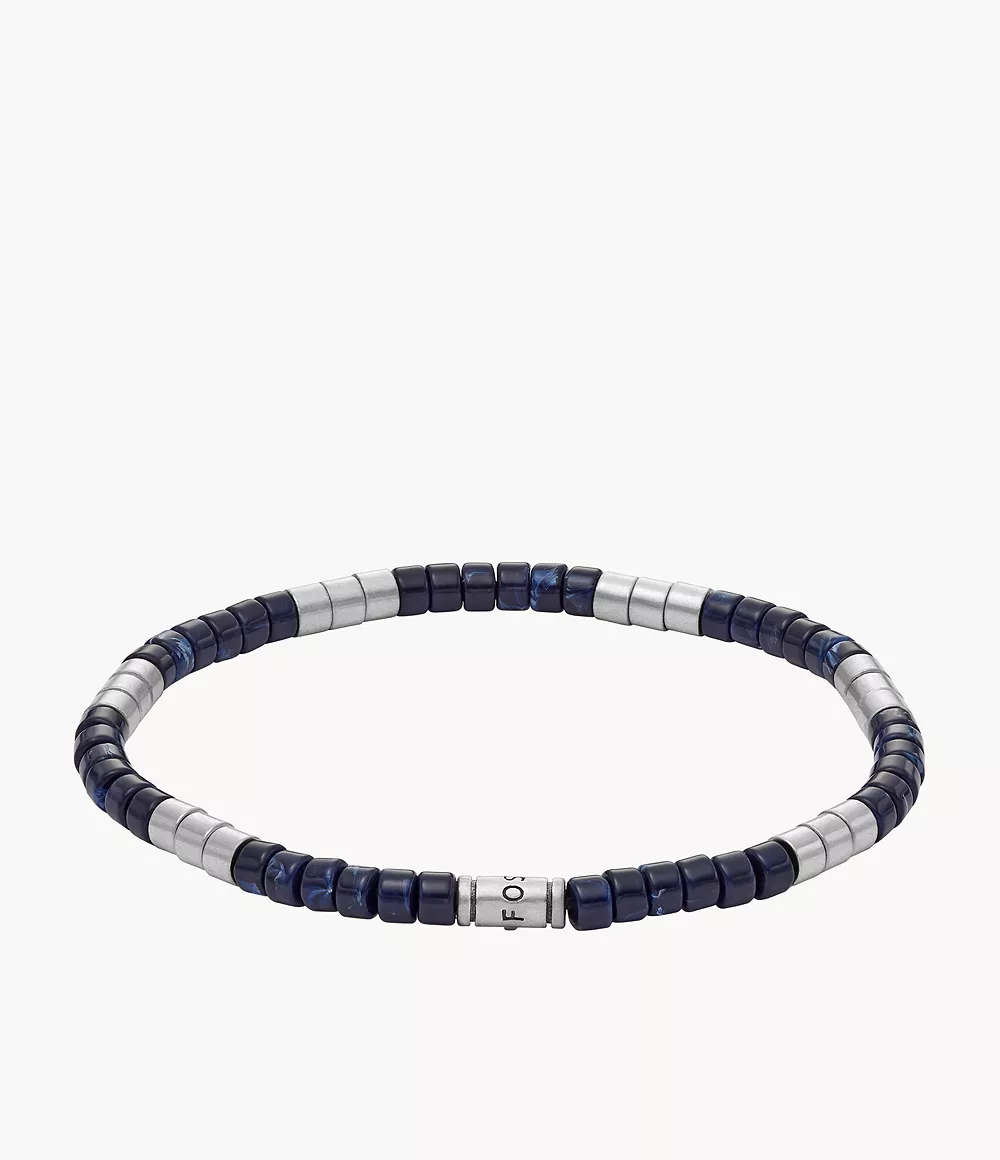 Blue Acrylic Beaded Bracelet  JOA00861040

