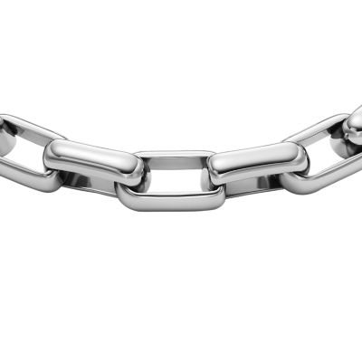 Archival Core Essentials Silver-Tone Brass Chain Bracelet