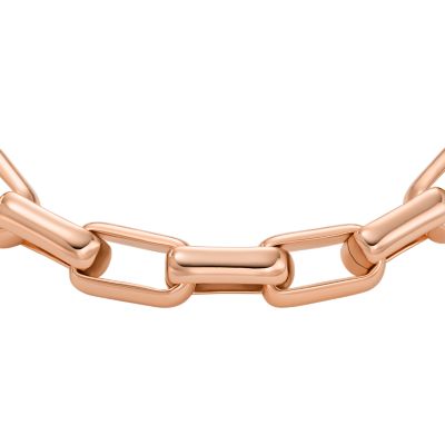 Archival Core Essentials Rose Gold-Tone Brass Chain Bracelet