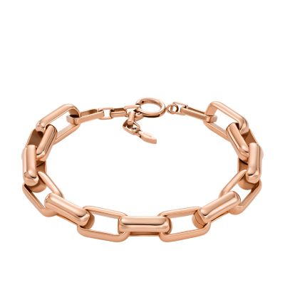 Archival Core Essentials Rose Gold-Tone Brass Chain Bracelet