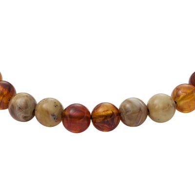 Autumn Beads Brown Acrylic Beaded Bracelet