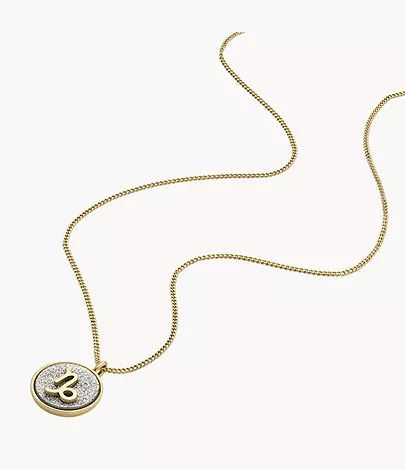 Zodiac Capricorn Silver Paper Glitz Pendant Necklace Zodiac Capricorn Silver Paper Glitz Pendant Necklace