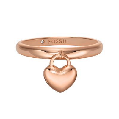 Fossil Outlet Ring Sweethearts Statement Metall roségoldfarben - Roségoldfarben